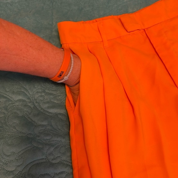 Silky a new day High-rise EXTRA Wide-leg Trousers ORANGE Women’s Sz 17 flowing - Picture 4 of 16